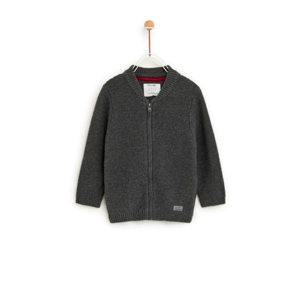 Zara Kids - Knit zippered cardigan (12-18mths)